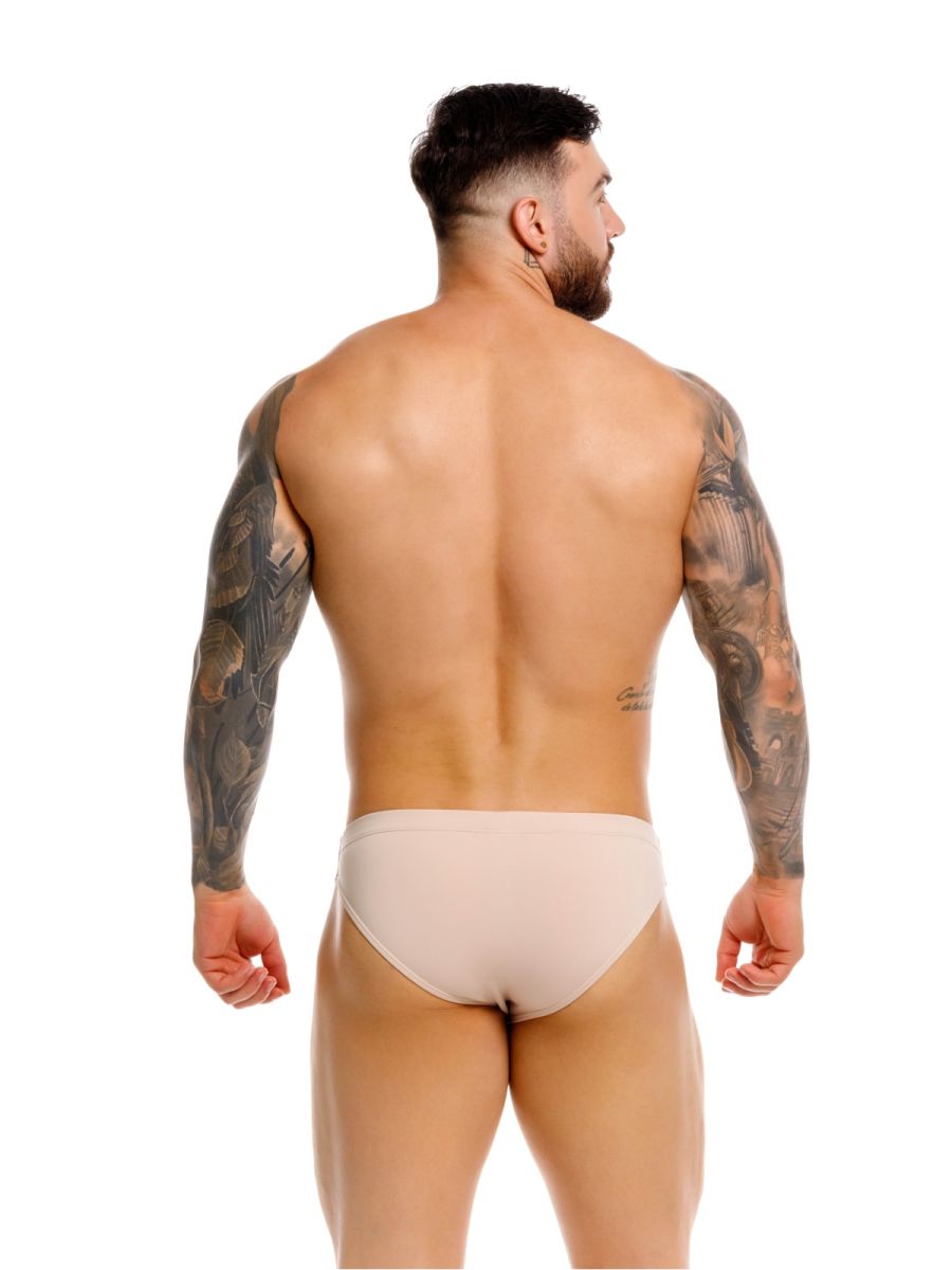Beige Jor Invisible Bikini underwear by CITYBOYZ★USA, showing smooth, seamless bikini underwear with minimal coverage.