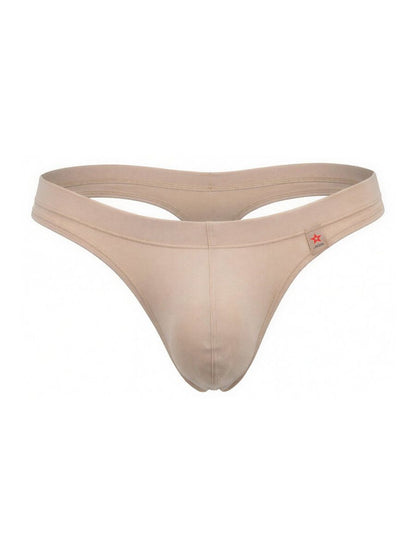 Beige Jor Invisible Thong 2349 by CITYBOYZ★USA, showcasing smooth, seamless underwear with a minimalistic design.