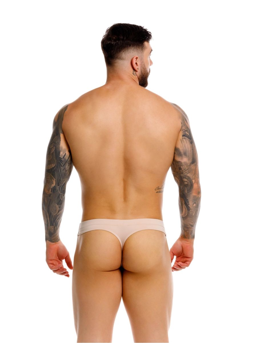 Beige Jor Invisible Thong 2349 by CITYBOYZ★USA, seamless men's underwear with a comfortable, minimalist design.