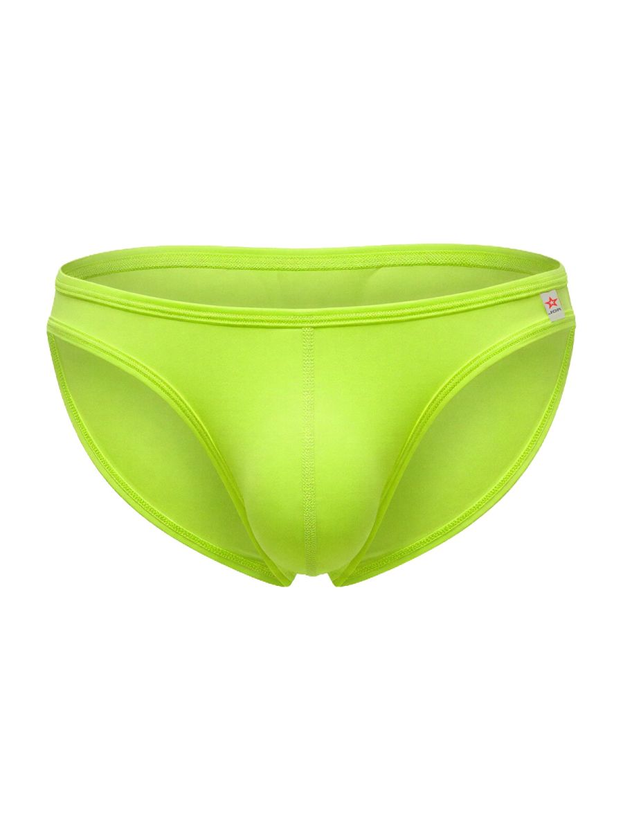 Neon green men's bikini briefs from CITYBOYZ★USA Jor Origin Bikini 2353, featuring a sleek fit and vibrant color.