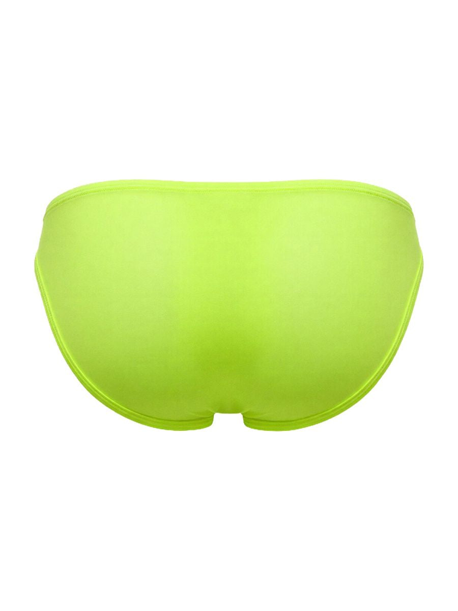 Neon green CITYBOYZ USA Jor Origin Bikini 2353 men's briefs with sleek fit and minimal design, displayed on a white background.