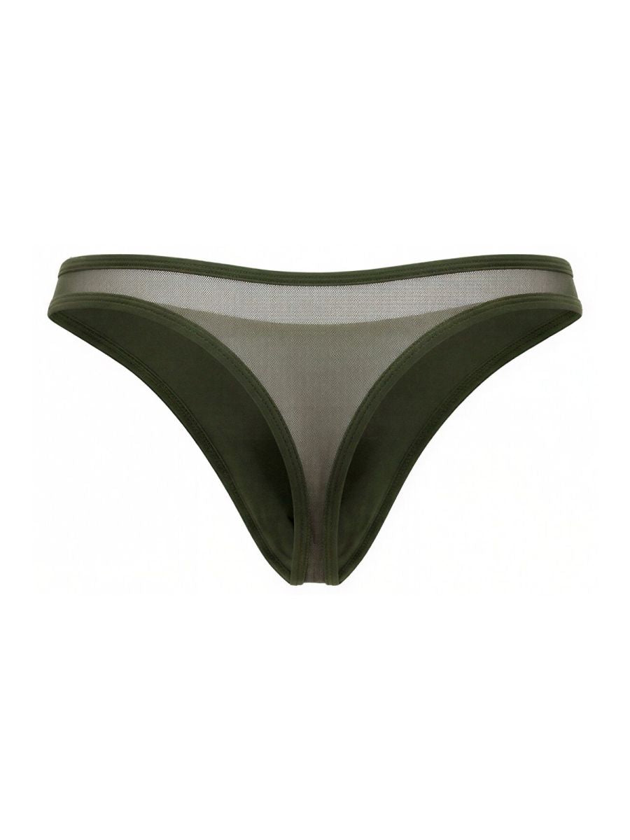 Green Jor Origin Thong 2354 men's underwear by CITYBOYZ★USA, featuring a sleek, fitted design and comfortable fit.