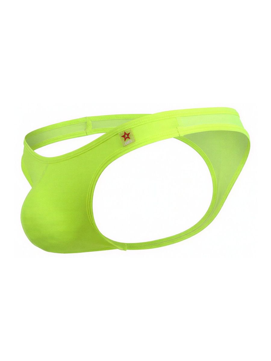 Neon green Jor Origin Thong 2354 by CITYBOYZ★USA, stylish men's underwear with a sleek fit and minimal coverage.