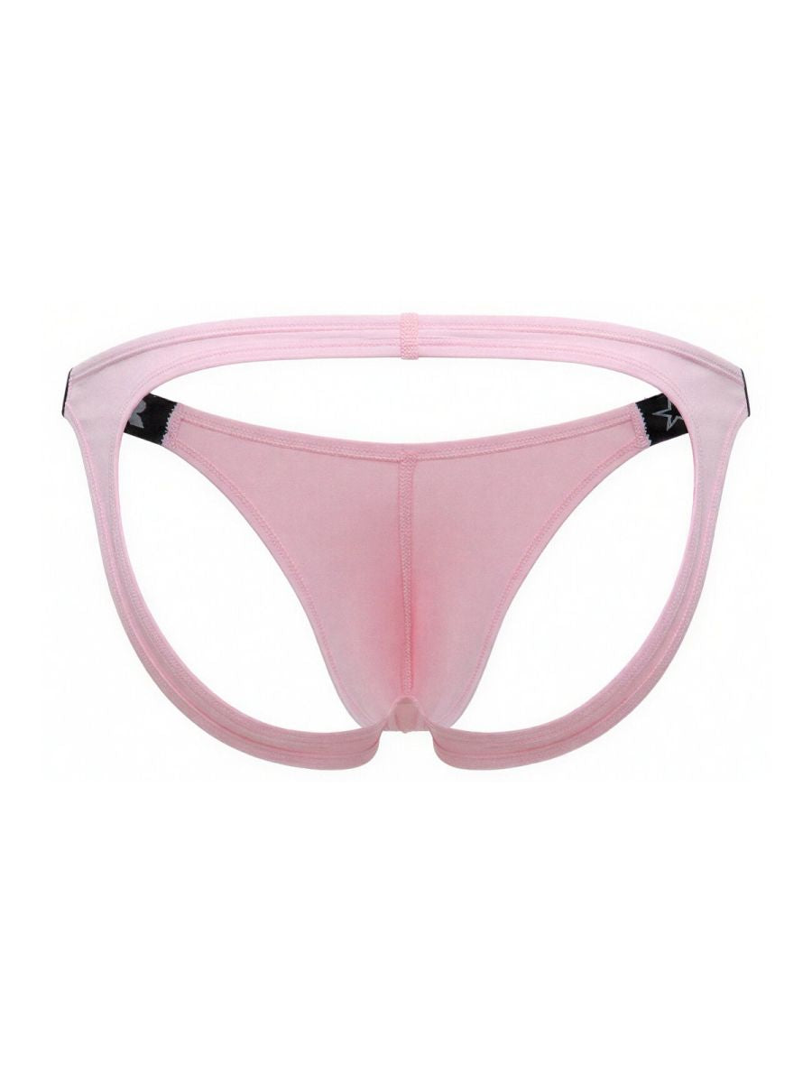 Pink CITYBOYZ USA Jor Eros Jockstrap 2356 showcasing its supportive design and sporty fit on a mannequin.