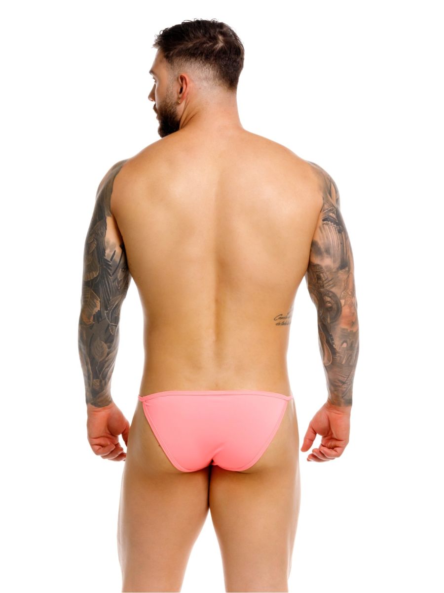 Men's Jor Axel Bikini Thong Underwear by CITYBOYZ★USA, featuring a vibrant candy-colored design and minimal coverage.
