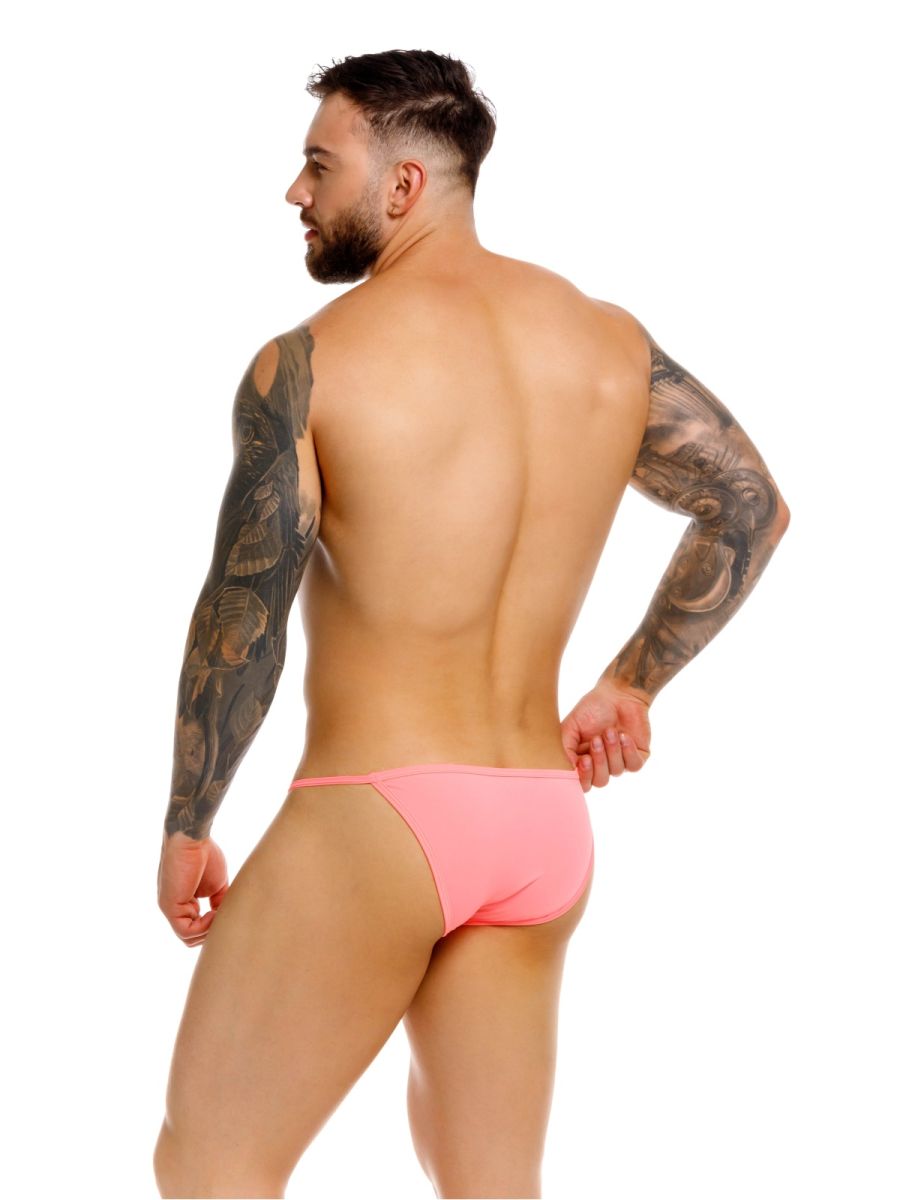 Men's Jor Axel Bikini Thong Underwear by CITYBOYZ★USA, featuring a colorful candy pattern and slim fit design.