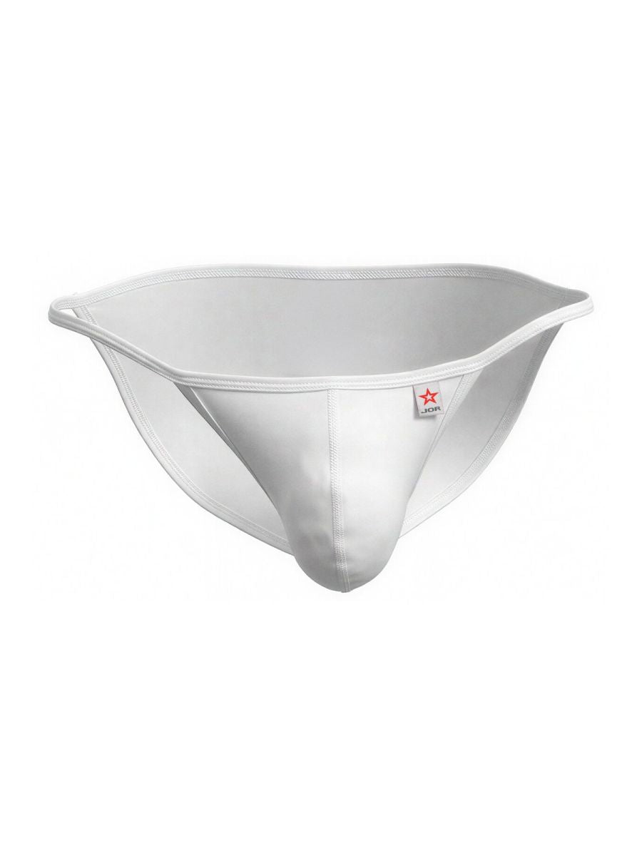 White Jor Axel Bikini men's thong underwear by CITYBOYZ★USA, featuring a sleek, minimal design with a comfortable fit.