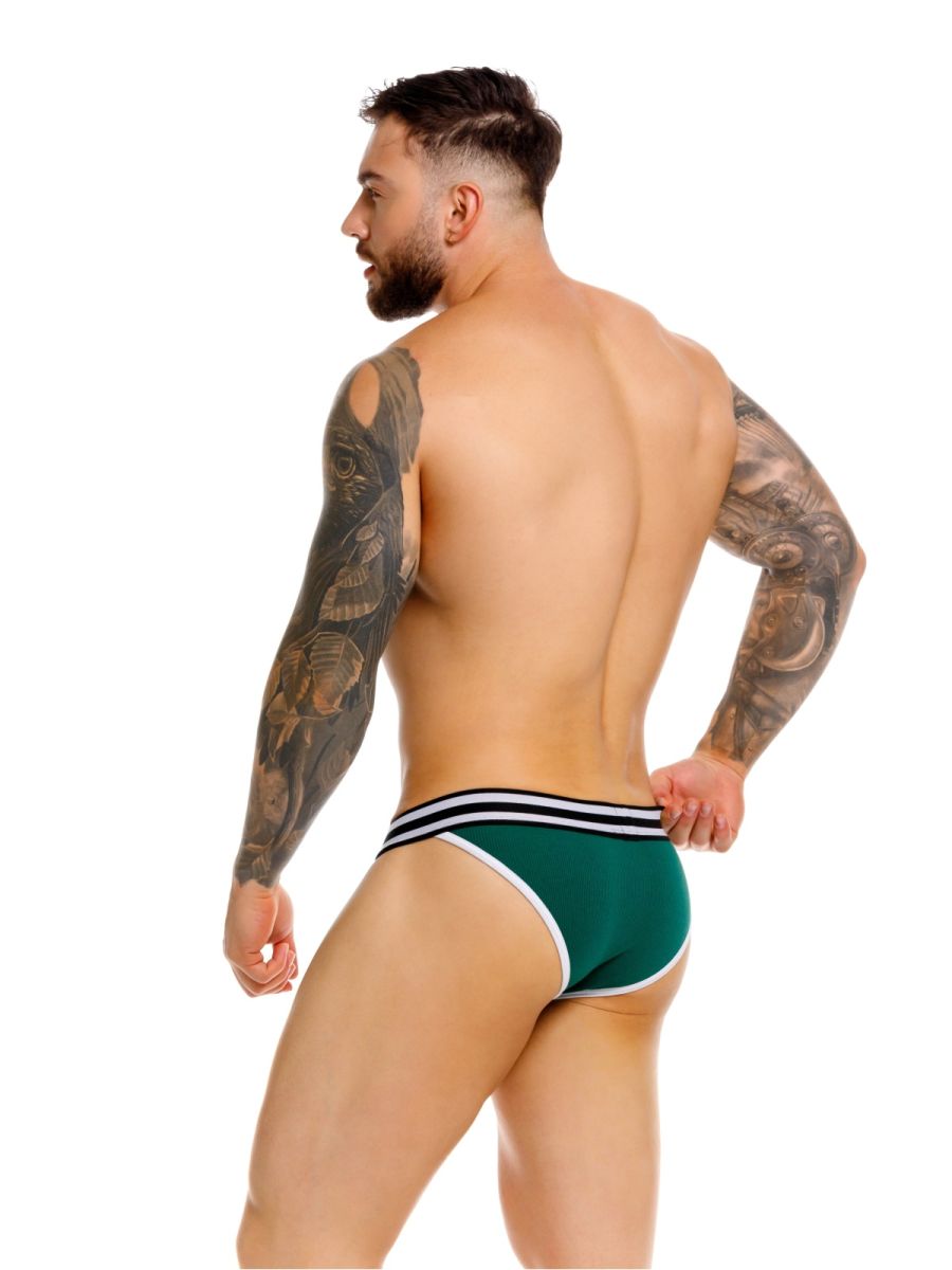 Green Jor Rush Bikini men's underwear by CITYBOYZ★USA, featuring sleek, comfortable design with smooth fabric and supportive fit.