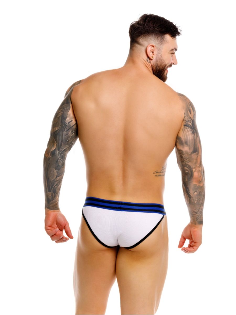 White Jor Rush Bikini men's underwear by CITYBOYZ★USA, featuring a sleek, comfortable fit with smooth fabric and minimal design.