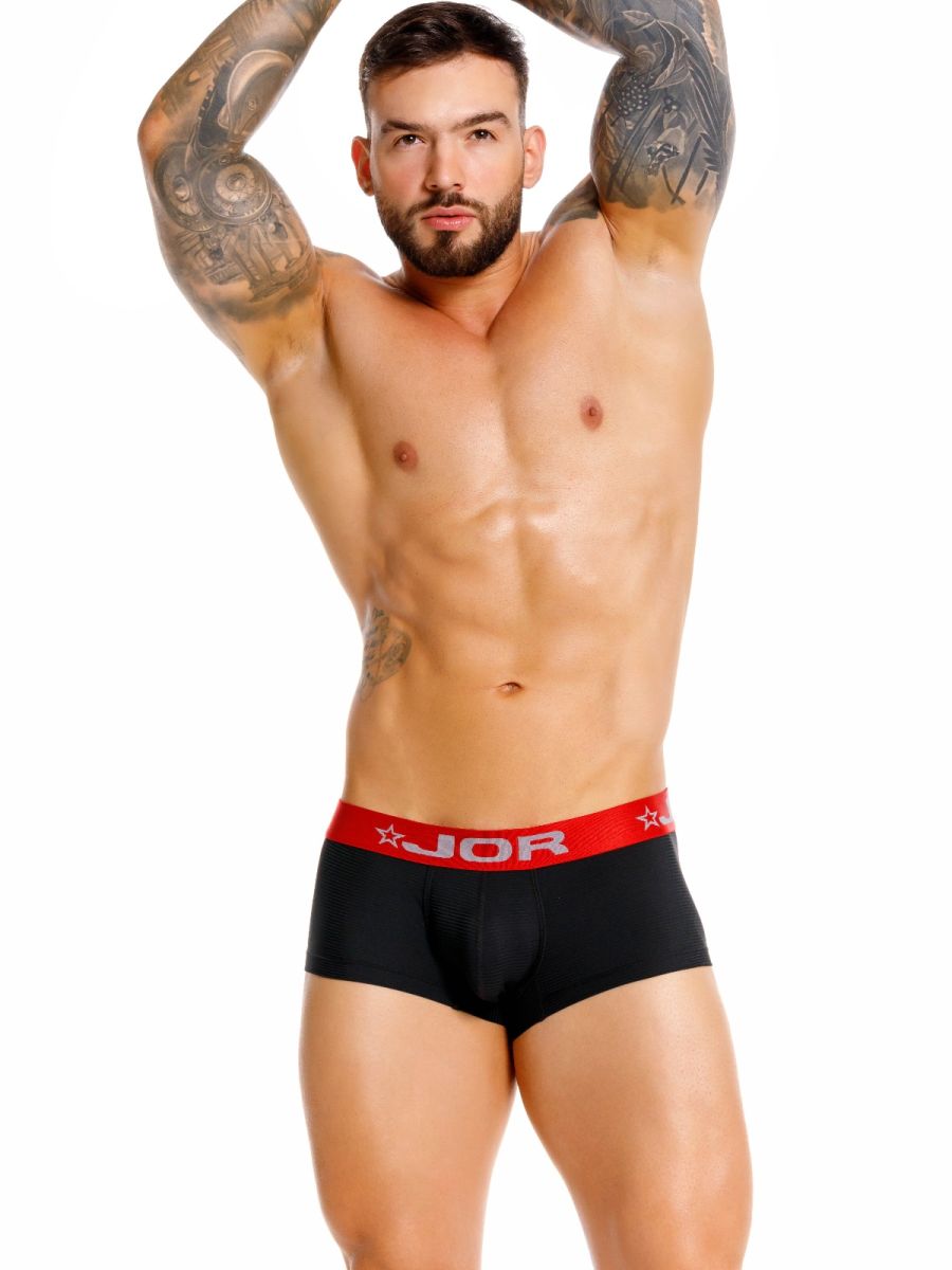 Black Jor Astor Trunk by CITYBOYZ★USA, featuring sturdy construction and vintage-inspired design with metal hardware and leather accents.