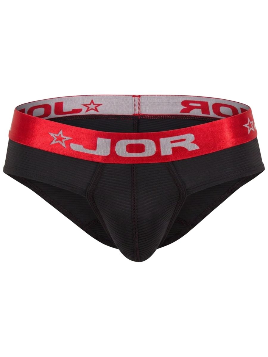 Black CITYBOYZ★USA Jor Astor brief with sleek fit and comfortable waistband, displayed on a plain background.