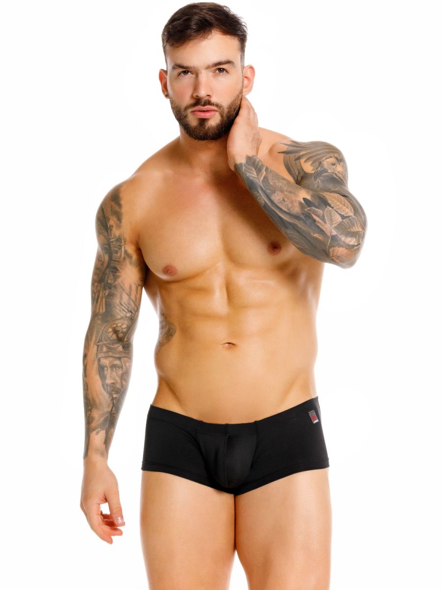 Black Jor Invisible Trunk by CITYBOYZ USA, sleek men's underwear featuring a seamless, form-fitting design.