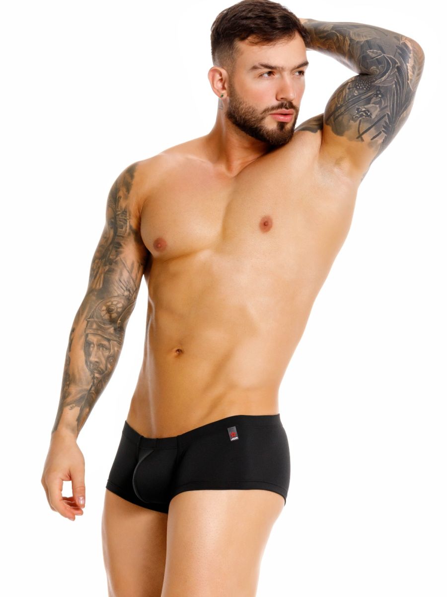 Black Jor Invisible Trunk by CITYBOYZ★USA, showing the seamless, low-rise design and soft fabric for comfortable fit.