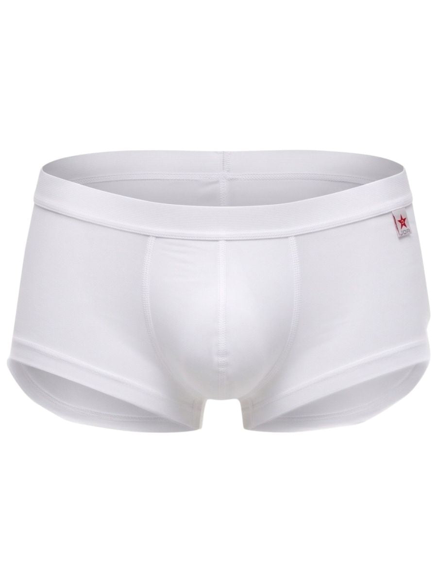 White Jor Invisible Trunk by CITYBOYZ★USA, seamless men's underwear with a smooth fit and no visible waistband.