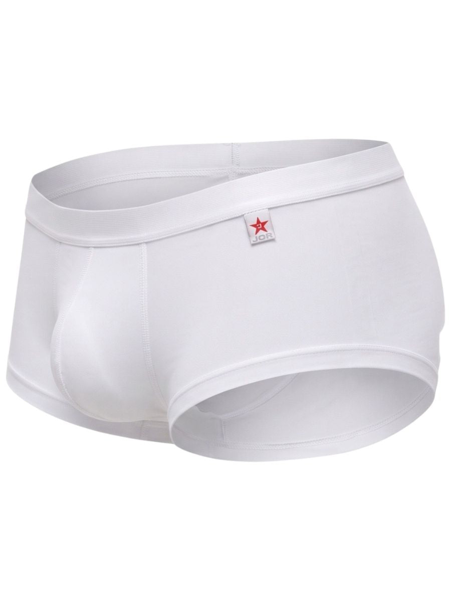 White Jor Invisible Trunk by CITYBOYZ★USA, seamless men's underwear with a smooth, invisible fit and comfortable design.