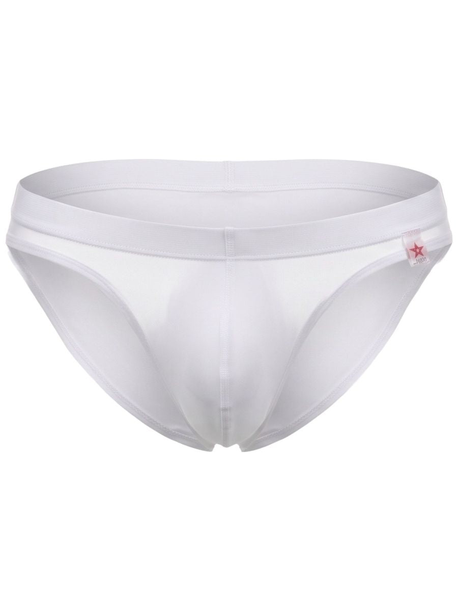 White Jor Invisible Brief by CITYBOYZ USA, seamless underwear with a smooth fit, shown on a plain background.