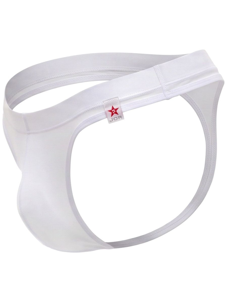White Jor Invisible Thong brief by CITYBOYZ★USA, showing a seamless, lightweight underwear design on a model.