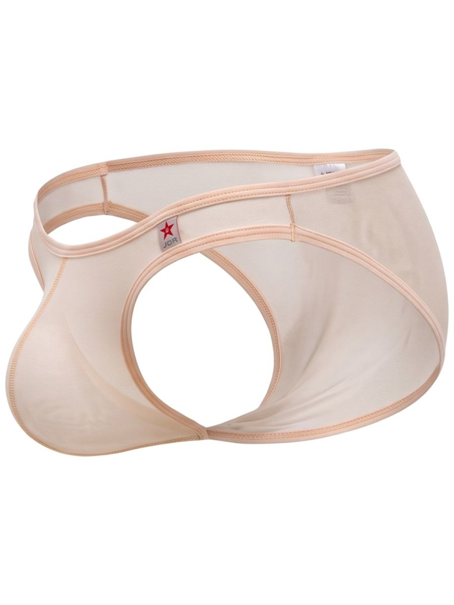 Beige CITYBOYZ★USA Jor Origin Brief showing soft fabric, snug fit, and waistband design on white background.