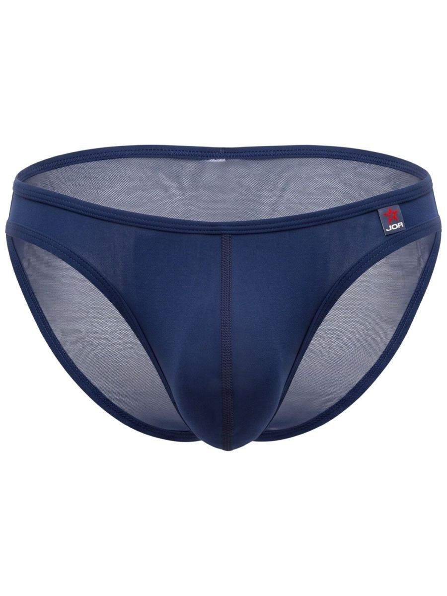 Blue Jor Origin Brief by CITYBOYZ★USA featuring a snug fit and soft fabric, displayed on a flat surface.