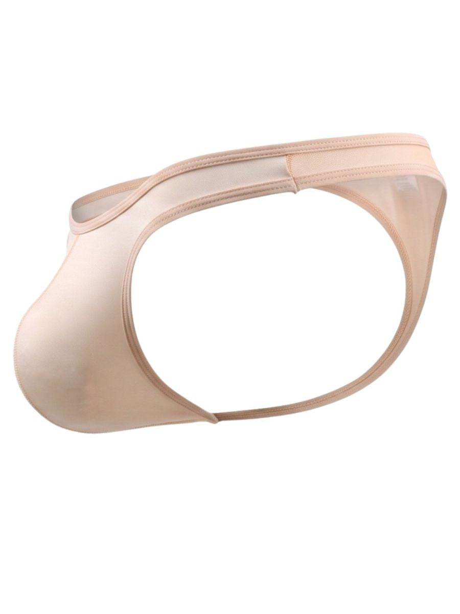 Beige Jor Origin Thong brief by CITYBOYZ★USA, featuring smooth fabric and minimal design, displayed on a neutral background.