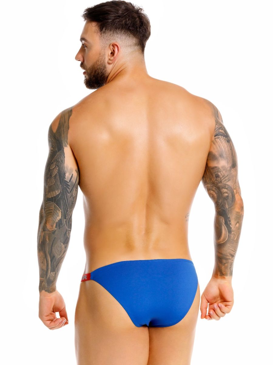 Royal blue Jor Eros Brief by CITYBOYZ★USA, featuring sleek fabric and comfortable fit, shown on a model.