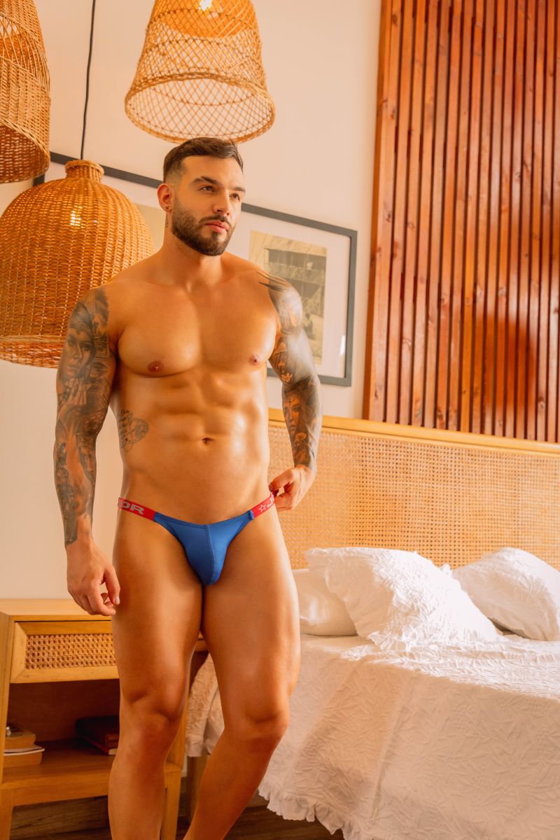 Royal blue Jor Eros jockstrap by CITYBOYZ★USA with supportive waistband and adjustable straps, displayed on a neutral background.