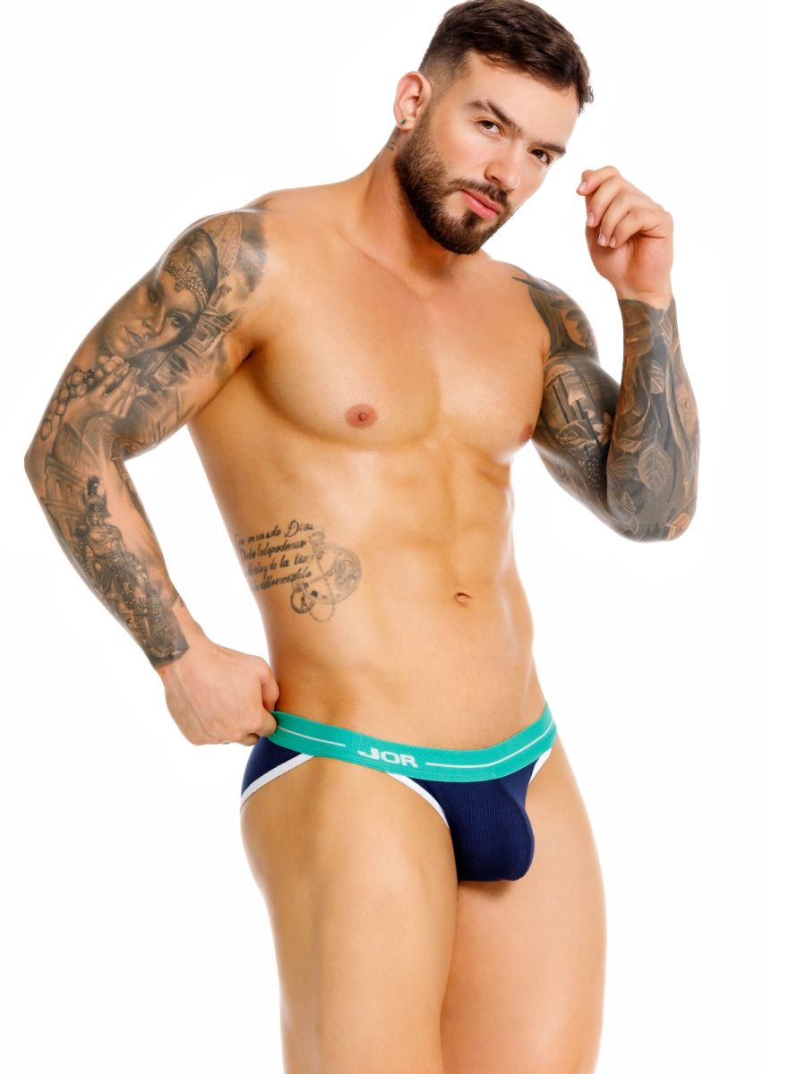 Blue JOR Rush Brief by CITYBOYZ★USA featuring a comfortable, fitted design with soft waistband and stylish branding.