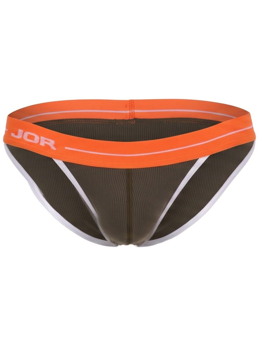 Green CITYBOYZ★USA Jor Rush brief featuring a comfortable, stylish brief design with a snug fit and branded waistband.