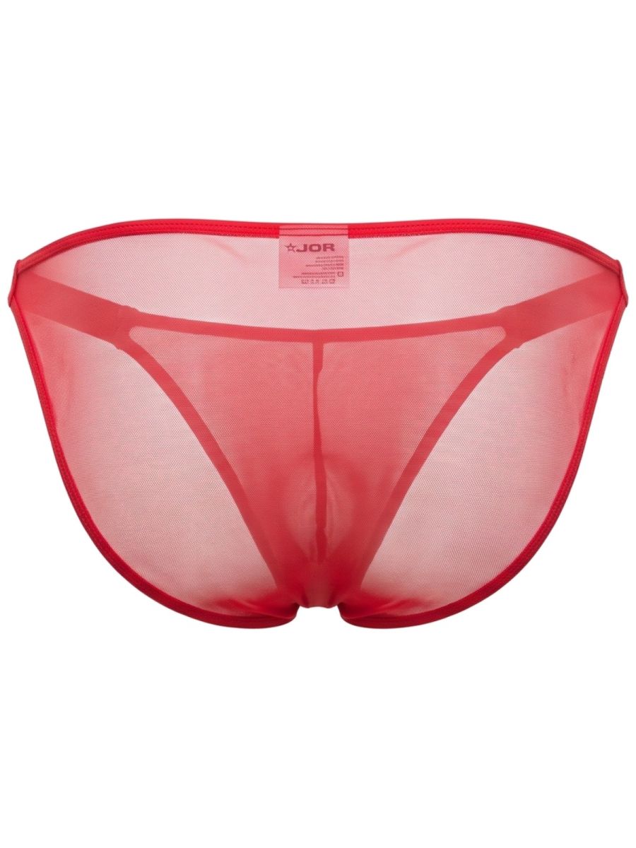 Red Jor Frost Brief by CITYBOYZ★USA featuring a comfortable fit and stylish design, displayed on a white background.