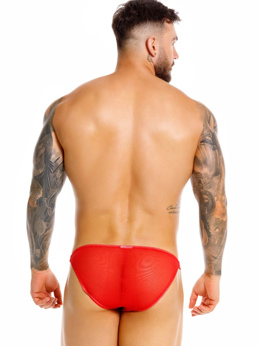 Red CITYBOYZ★USA Jor Frost brief with sleek design and comfortable fit, showcased on a plain background.