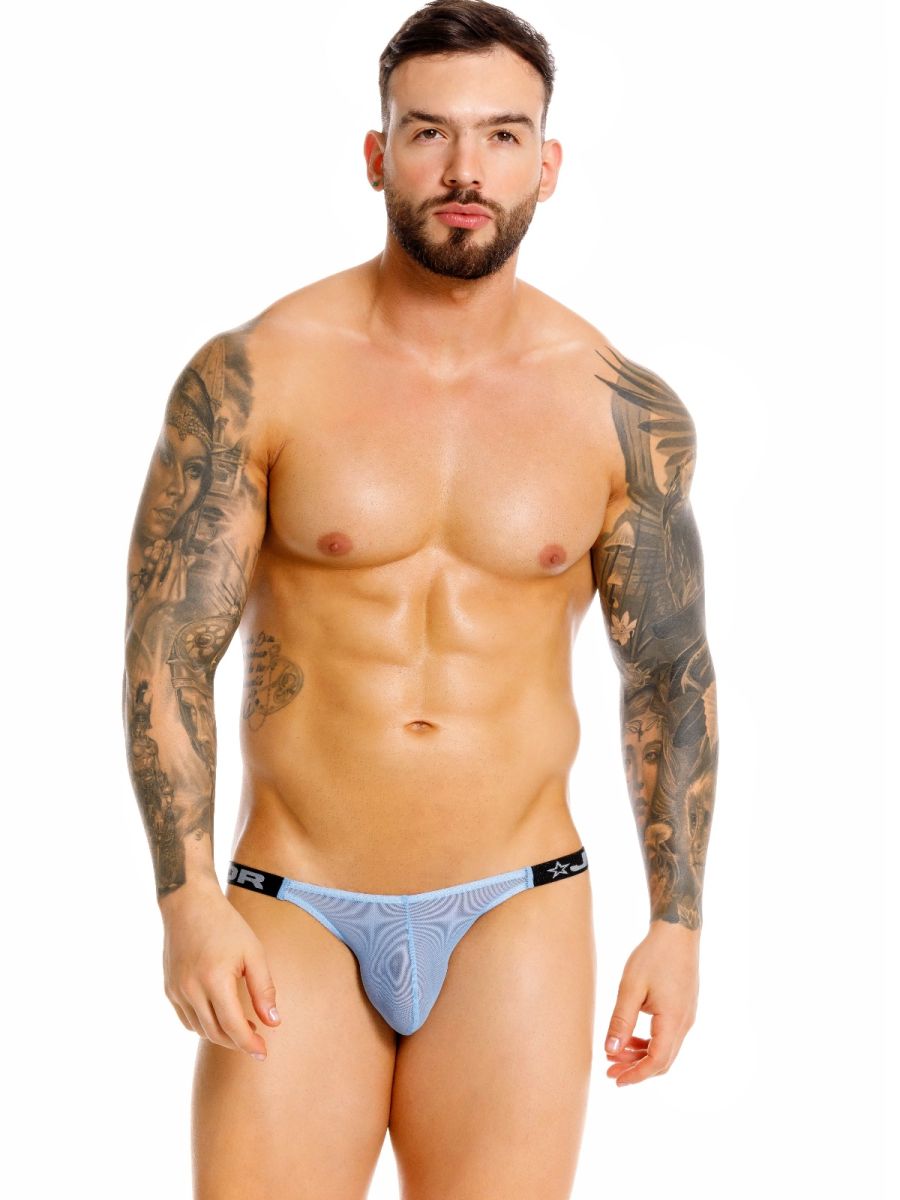 Blue CITYBOYZ★USA Jor Frost jockstrap with supportive waistband and breathable fabric, designed for athletic comfort.