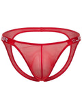 Red JOR Frost Jockstrap by CITYBOYZ★USA with supportive waistband and athletic design, shown on a model.