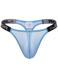 Blue CITYBOYZ★USA Jor Frost Thong jockstrap with supportive waistband and minimal coverage, designed for comfort and style.