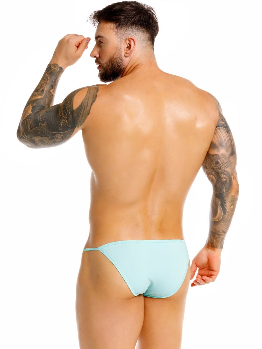 Mint green Jor Axel Brief by CITYBOYZ★USA featuring a snug fit and soft waistband, displayed on a white background.