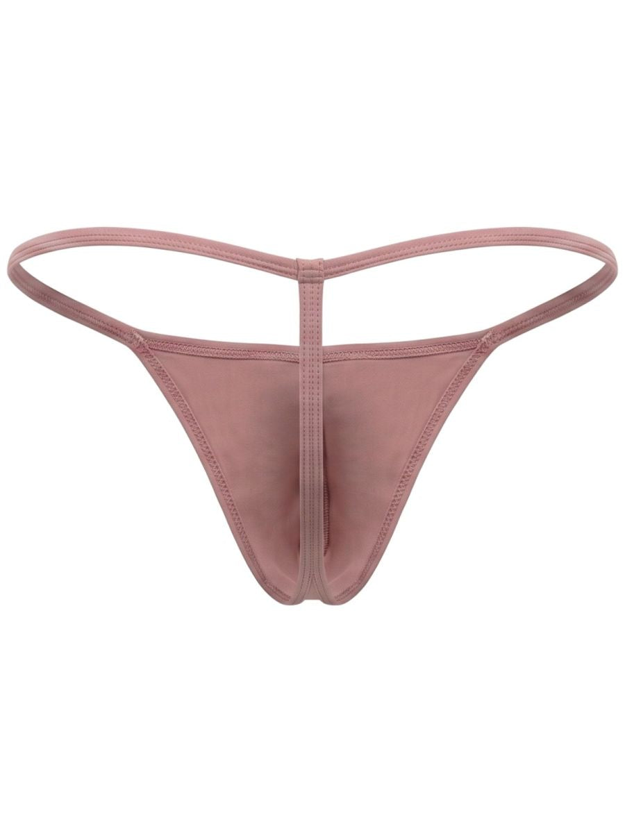 Brown Jor Axel G-String from CITYBOYZ★USA displayed on a model, featuring minimal coverage and sleek design.