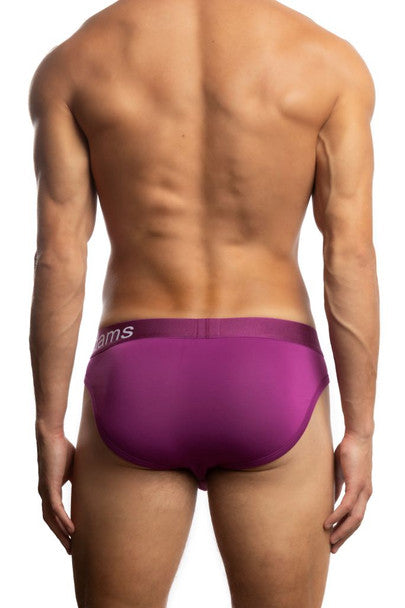 CityBOYZ USA Jack Adams bamboo men's brief with a snug fit, shown from the back in black fabric with a comfortable waistband.
