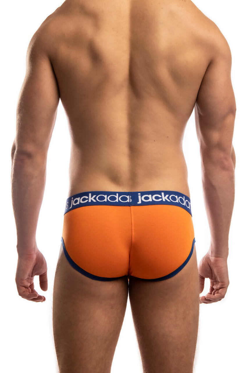 Orange Jack Adams Icon Cool Modal Brief by CITYBOYZ USA, front view showing comfortable fit and stylish design.