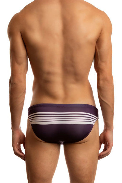 Jack Adams Palm Beach Vintage Stripe Low-Rise 1" Swimsuit Swim Brief- CITYBOYZ★USA