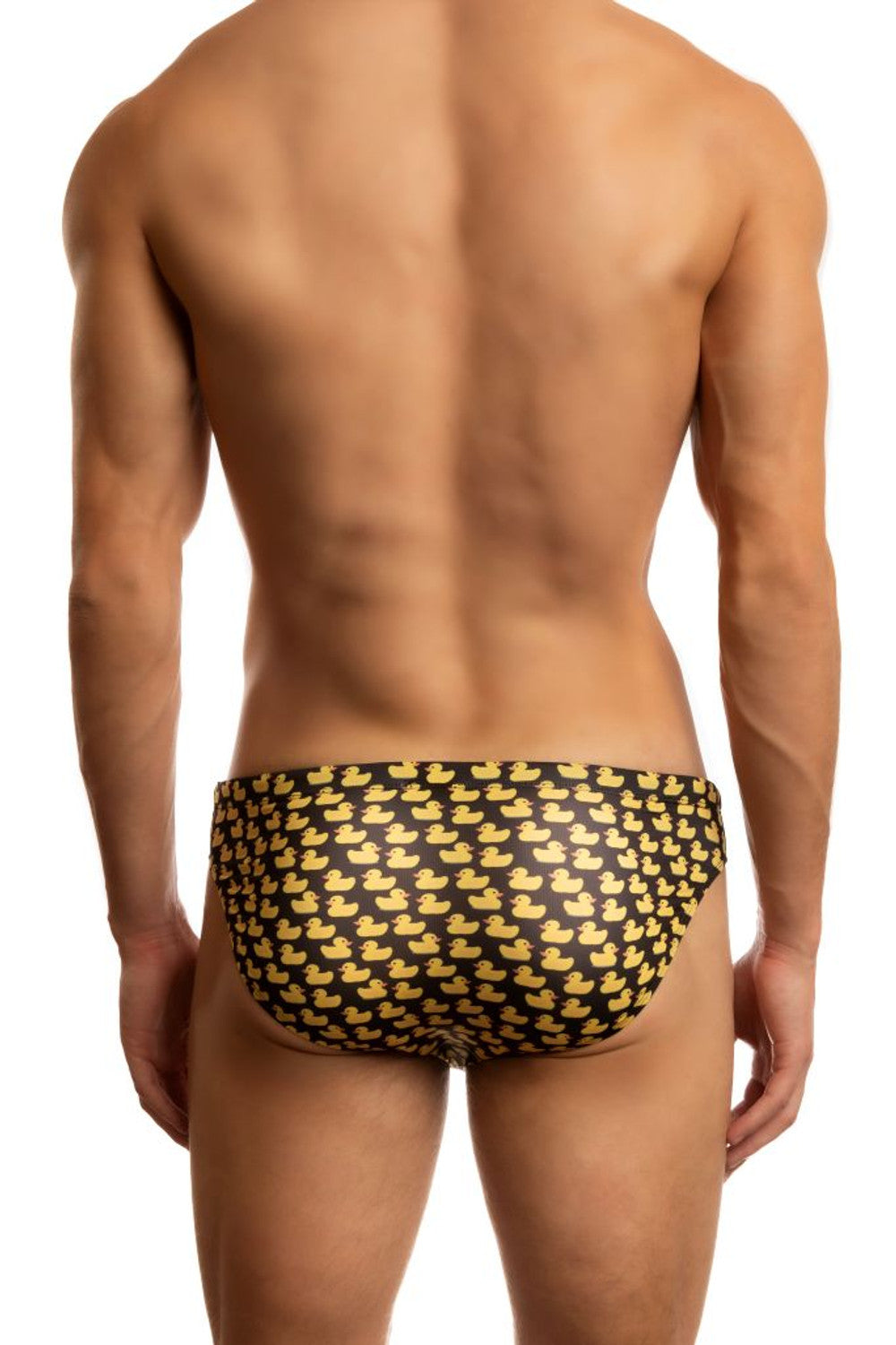 Black Jack Adams Just Ducky low-rise swim brief by CITYBOYZ★USA, shown from the back with a sleek, fitted design.