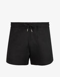 Black Supawear Jersey Short athletic shorts with a relaxed fit, featuring comfortable fabric and CITYBOYZ★USA branding.