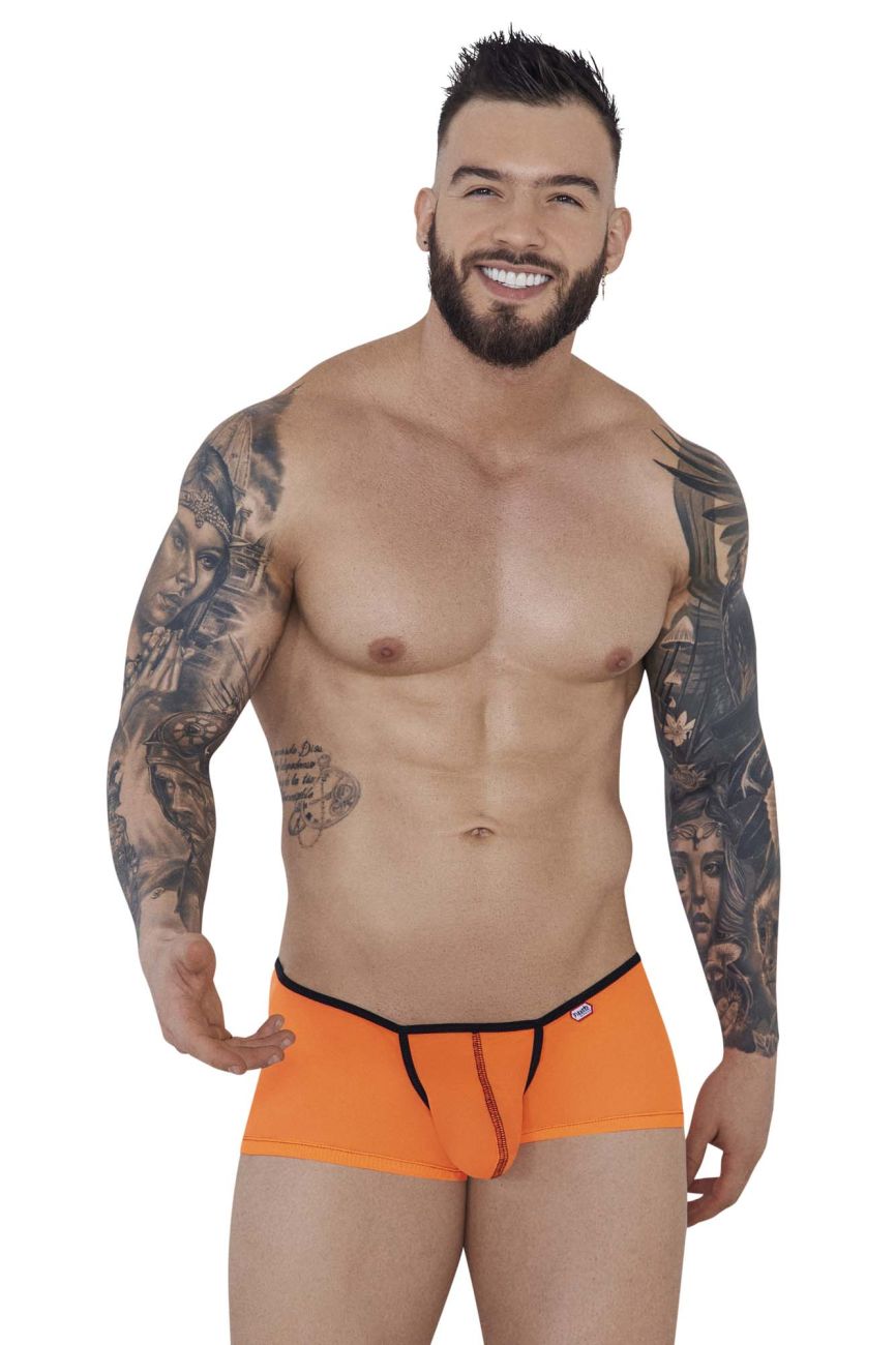 Orange Pikante Sonar Trunk 1273 by CITYBOYZ★USA, men's stylish and comfortable trunk underwear with a sleek design.