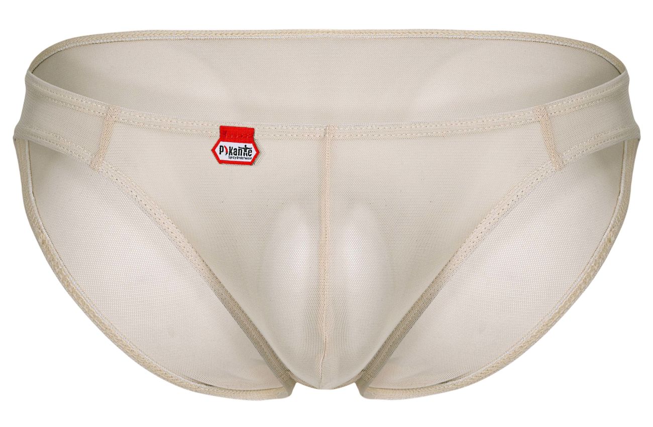 Beige Pikante Luxury Brief 1822 by CITYBOYZ★USA, showcasing the sleek design and smooth fabric of the men's underwear.