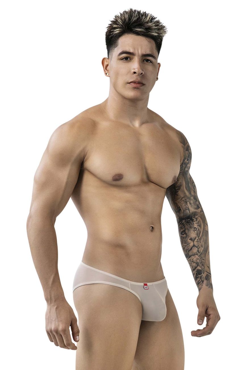 Beige Pikante Luxury Brief 1822 by CITYBOYZ★USA featuring soft fabric and classic brief design, displayed on a white background.