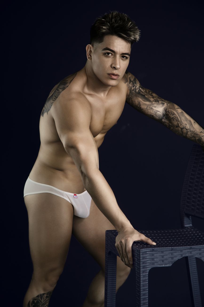 Beige Pikante Luxury Brief 1822 by CITYBOYZ★USA featuring soft fabric and comfortable fit, displayed on a neutral background.