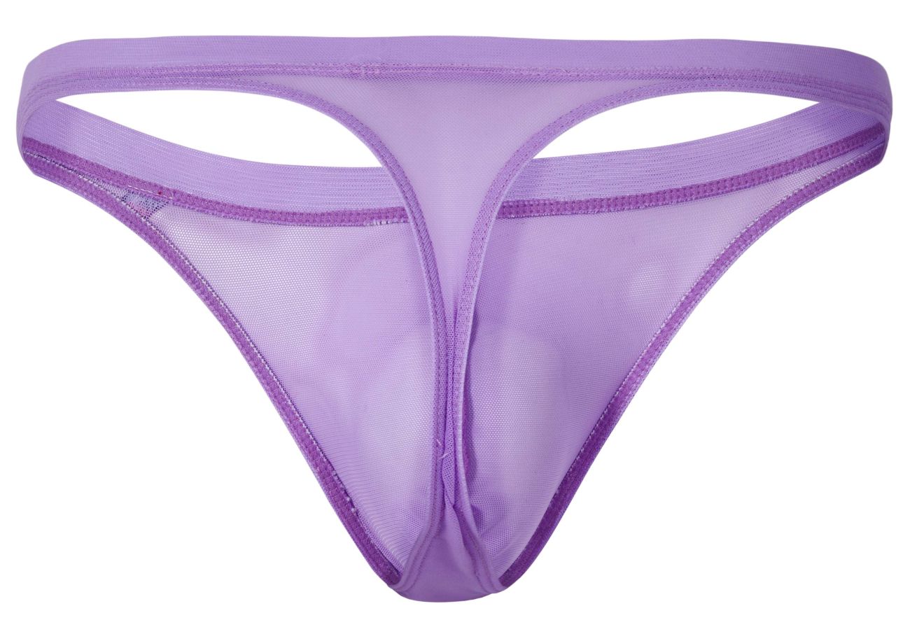Lilac Pikante Luxury Thong 1823 by CITYBOYZ★USA, showcasing the comfortable, stylish design with smooth fabric and minimal coverage.