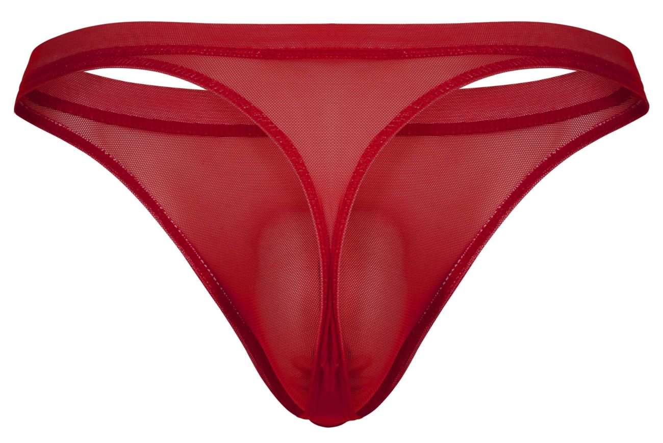 Red Pikante Luxury Thong 1823 by CITYBOYZ★USA, showcasing smooth fabric and minimal design for premium comfort and style.