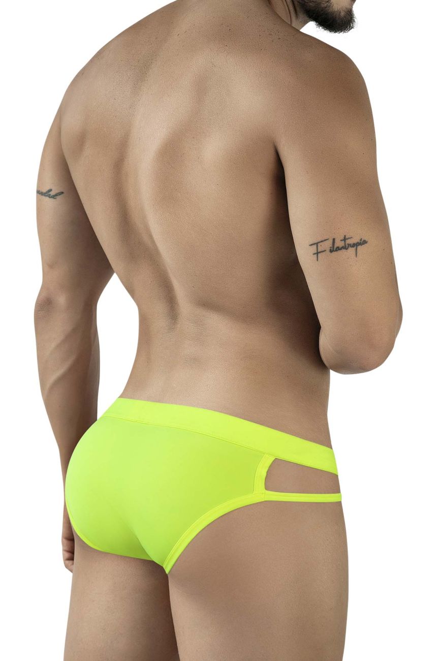 Neon green Pikante Lenox brief by CITYBOYZ★USA with vibrant color and comfortable fit, designed for everyday wear.