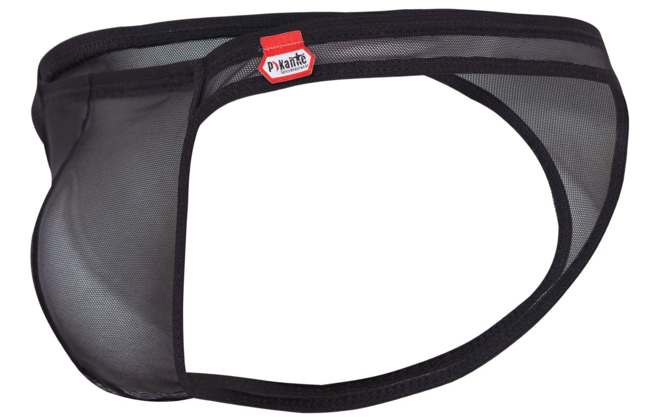Black Pikante Amusing Thong by CITYBOYZ★USA featuring sheer mesh briefs for men with comfortable, minimalist design