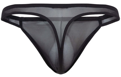 Black Pikante Amusing Thong by CITYBOYZ★USA featuring sleek fabric and minimal design, displayed on a plain background.