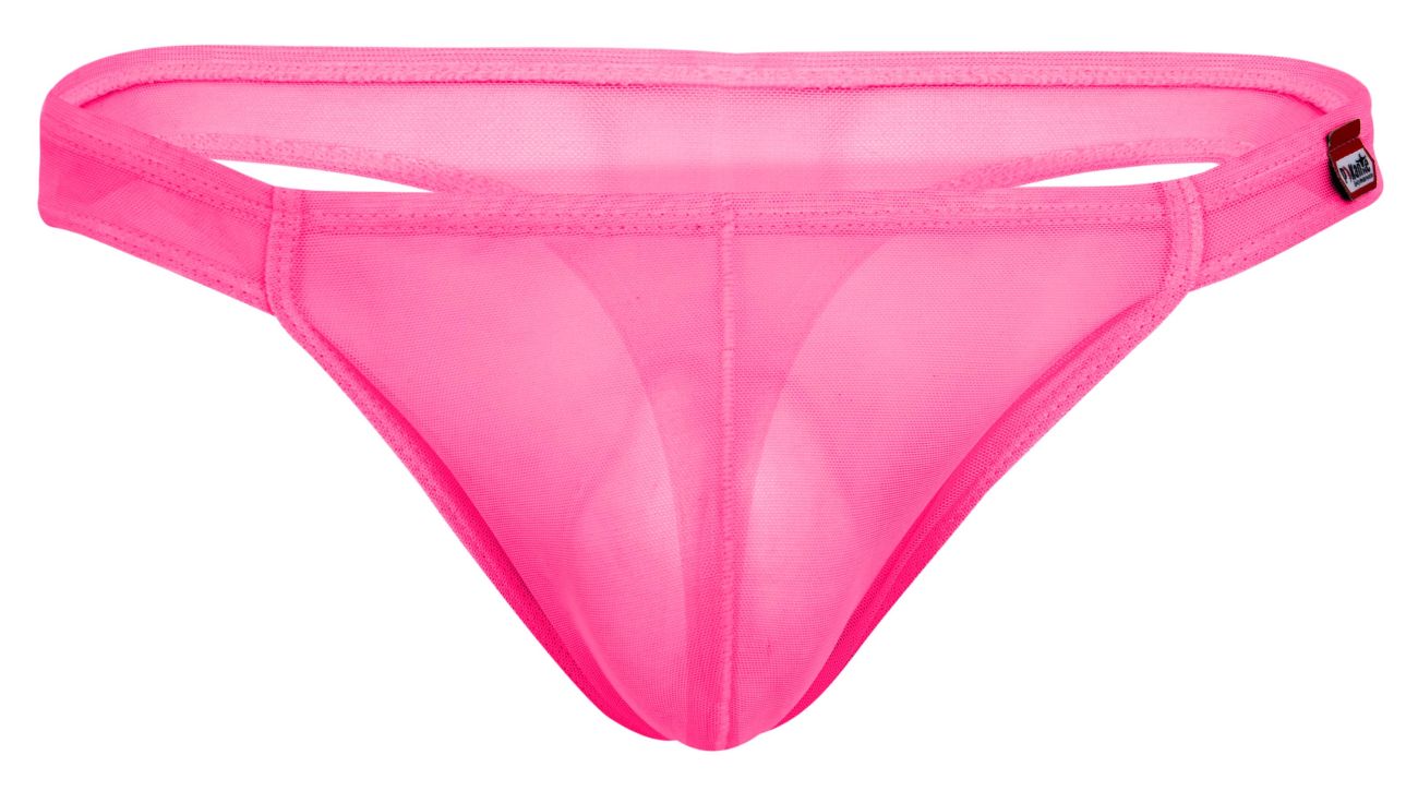 Fuchsia sheer mesh men's thong by CITYBOYZ★USA with a sleek, minimal design and comfortable fit.